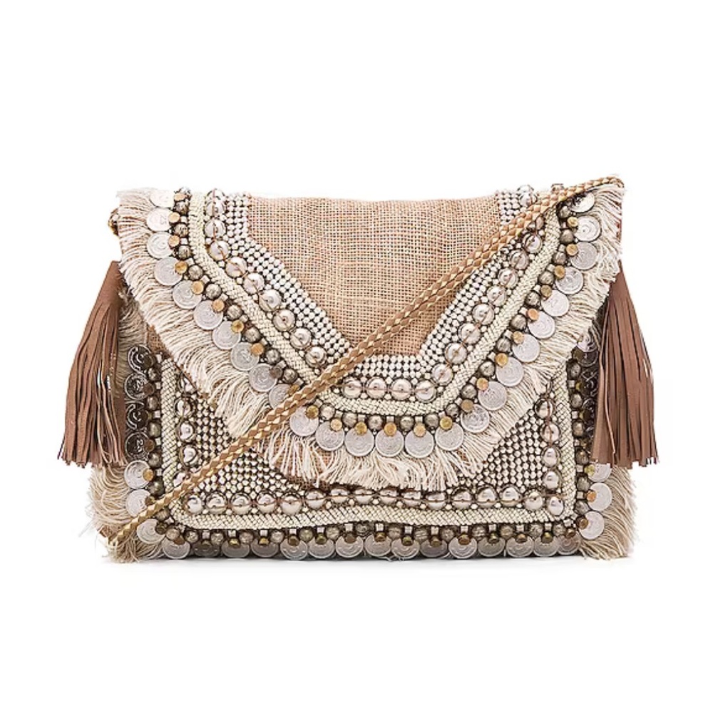 REVOLVE Shashi Leela Clutch in Natural
